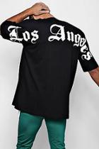 Boohoo Oversized T-shirt With Los Angeles Back Print