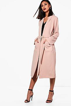 Boohoo Ria Silky Duster
