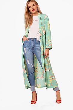 Boohoo Sophie Oriental Print Kimono