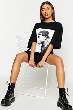 Boohoo Tupac Licenced T-shirt Dress