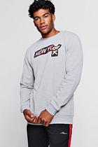 Boohoo New York Tape Print Sweatshirt