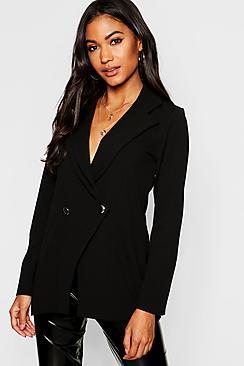 Boohoo Double Breasted Military Duster
