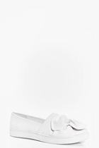 Boohoo Leah Knotted Bow Skater Shoe