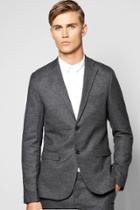 Boohoo Skinny Fit Suit Jacket Grey
