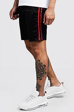 Boohoo Double Side Panel Tricot Mid Length Short