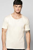 Boohoo Oversized T Shirt With Slash Seam Sand