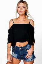 Boohoo Madison Cold Shoulder Crop Cami