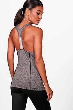 Boohoo Bella Fit 'grl Pwr' Slogan Running Vest