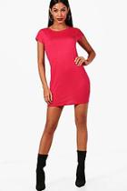 Boohoo Rosie Distressed T-shirt Dress
