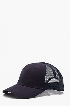 Boohoo 6 Panel Cotton Front Trucker Cap
