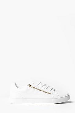 Boohoo Zip Detail Running Trainer