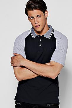 Boohoo Sports Raglan Polo In Pique