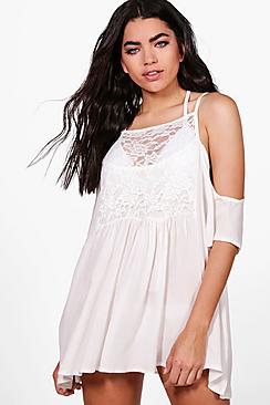 Boohoo Ruby Embellished Beach Dress