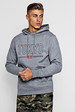 Boohoo Fleece Slogan Hoodie