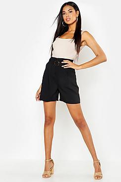 Boohoo O Ring Tailored City Shorts