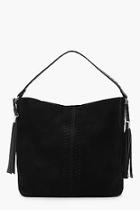 Boohoo Amy Whip Stitch & Tassel Shoulder Bag