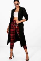 Boohoo Jade Belted Maxi Coat