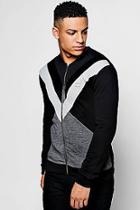 Boohoo Spiced Colour Block Jersey Bomber