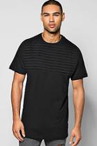Boohoo Longline Biker Pleated T Shirt