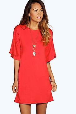 Boohoo Charlotte Wide Sleeve Shift Dress