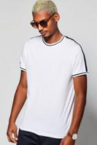 Boohoo Retro Stripe T-shirt White