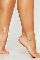 Boohoo Multi Layer Twisted Chain Anklet