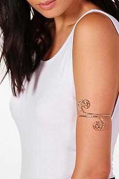 Boohoo Harper Spiral Detail Arm Cuff