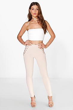 Boohoo Boutique Tia Lace Up Trouser