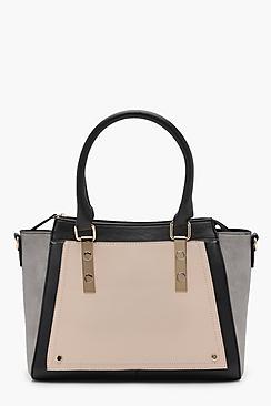 Boohoo Darcy Colour Block Tote