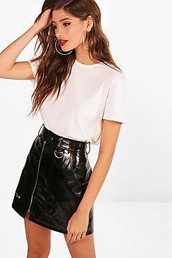 Boohoo Eliza Rib Oversized Tee