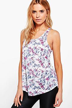 Boohoo Michelle Oriental Print Vest