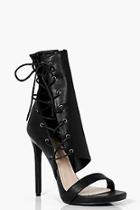 Boohoo Aimee Lace Up Ankle Detail Stiletto