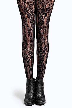 Boohoo Deena Paisley Net Tights