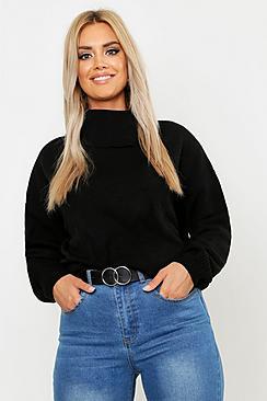 Boohoo Plus Roll Neck Soft Jumper