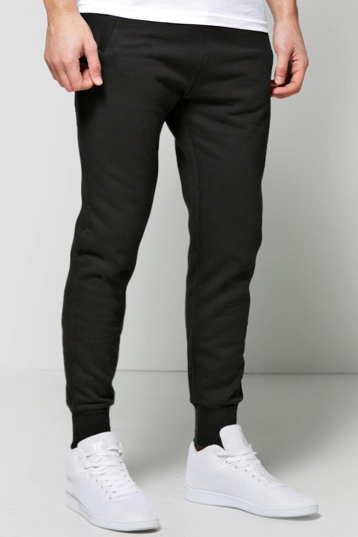 Boohoo Drop Crotch Lightweight Joggers Black