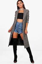 Boohoo Petite Imogen Tailored Check Coat