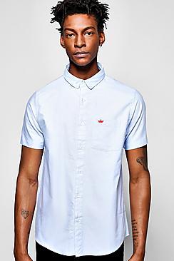 Boohoo Short Sleeve Oxford Shirt