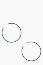 Boohoo Jewel Coloured Hoop Earrings