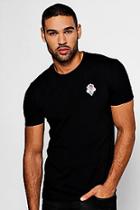 Boohoo Eternity Rose Embroidered T-shirt
