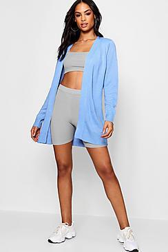 Boohoo Charlotte Midi Length Open Front Cardigan