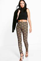 Boohoo Azure Bohemian Print Leggings Multi