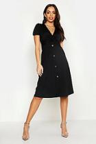 Boohoo Button Down Midi Dress