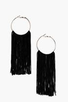 Boohoo Amy Statement Tassel Hoop Earrings