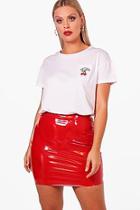 Boohoo Plus Shona Pocket Printed Tee