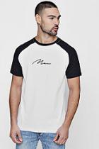 Boohoo Man Signature Contrast Raglan T-shirt