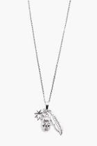 Boohoo Skull And Star Pendant Necklace