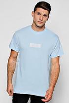 Boohoo Man White Box Print T-shirt