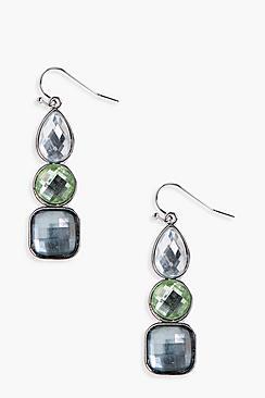 Boohoo Scarlett Stone Drop Earrings