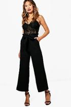 Boohoo Hailey Wide Leg Paperwaist Trouser