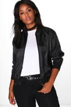 Boohoo Plus Riley Ma1 Bomber Black